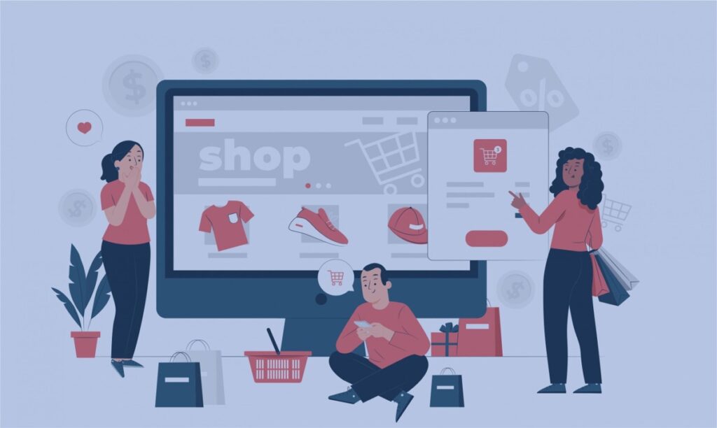 Image depicts an animated view of a shop